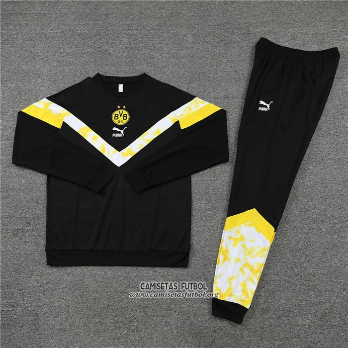 Chandal de Sudadera del Borussia Dortmund 2022 Negro